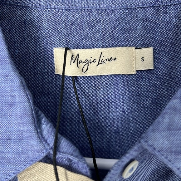 Magic linen NWT women’s small button down shirt - Picture 4 of 7